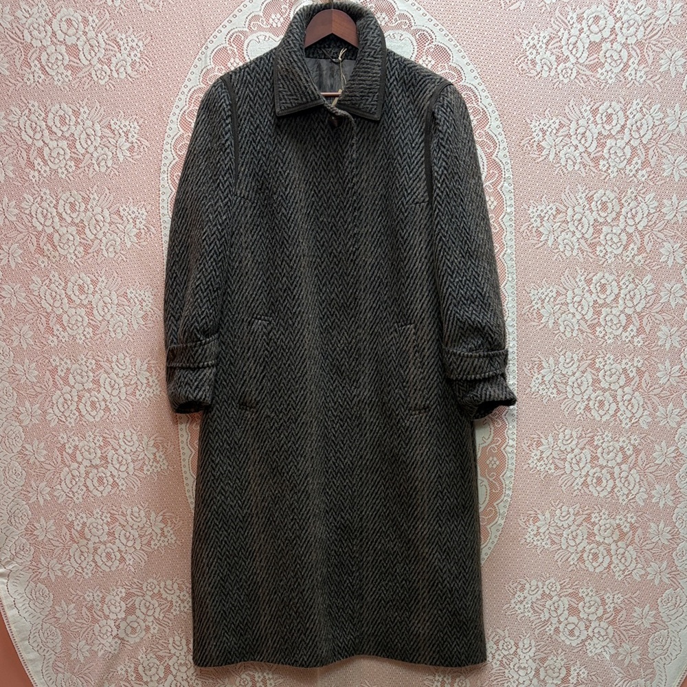 Vintage Del Mod International Herringbone Coat